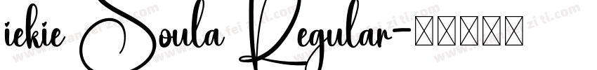 iekie Soula Regular字体转换